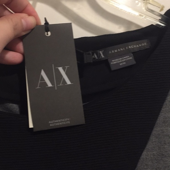 NWT A|X black and grey / gray dress, sz M - Picture 4 of 6